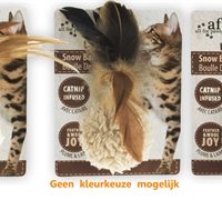Afp Snow Ball Lamswol Met Veren En Catnip Assorti