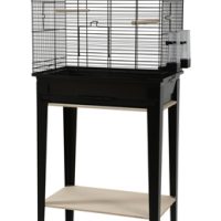 Zolux Vogelkooi Chic Loft Met Meubel Zwart